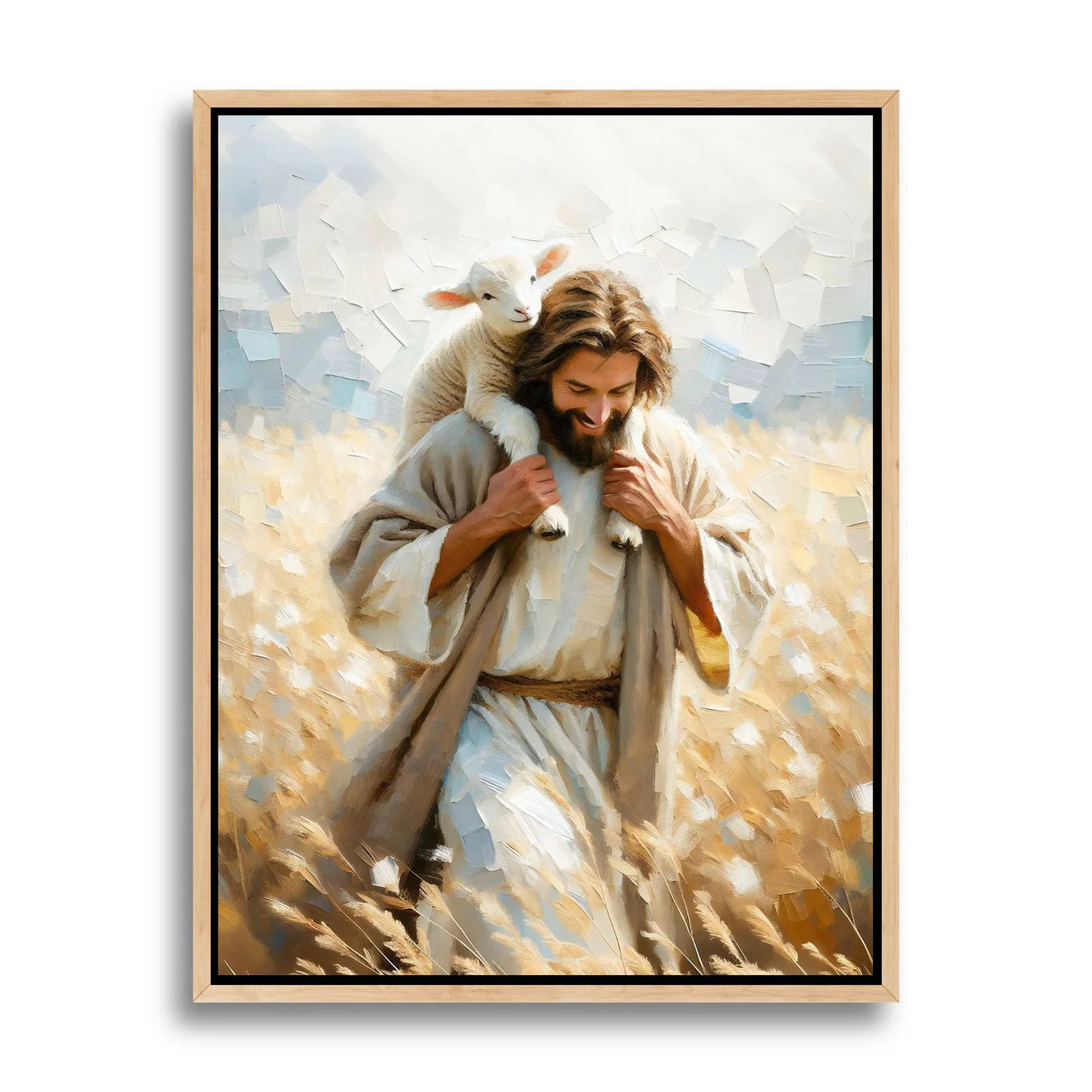 Jesus Carrying Little Lamb Home - Stilhaus-Hamburg